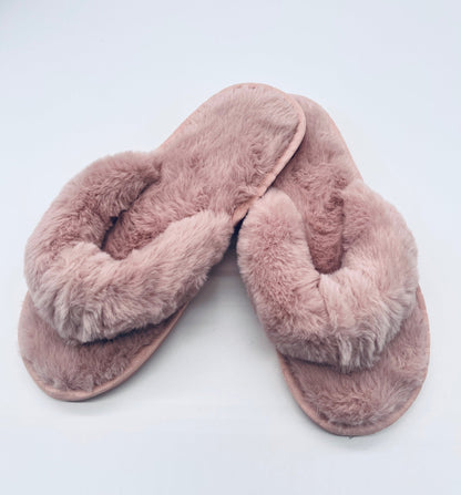 Fluffy Flip Flop Slippers - sweetassistant