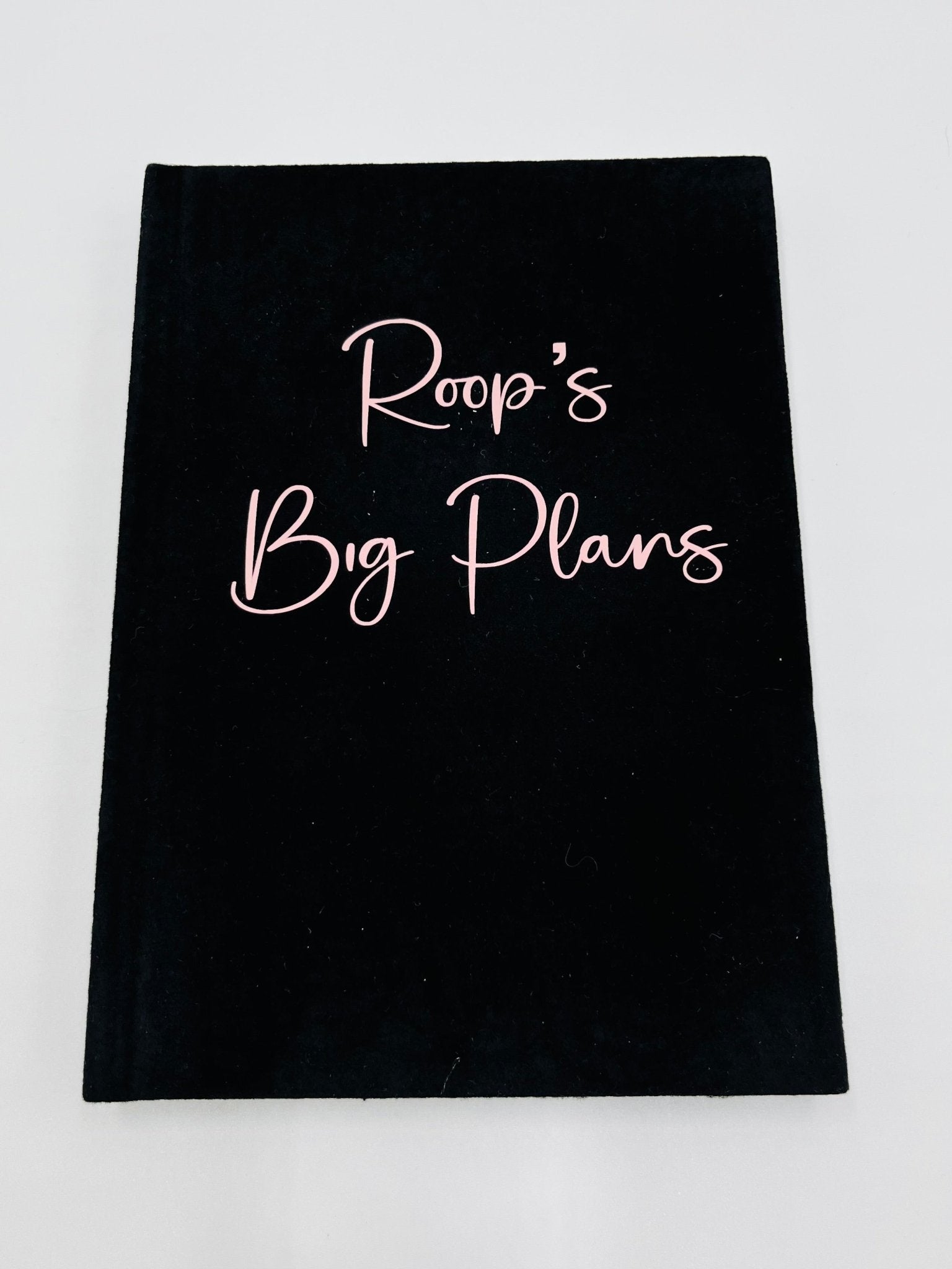 Personalised Velvet Notebooks - sweetassistant