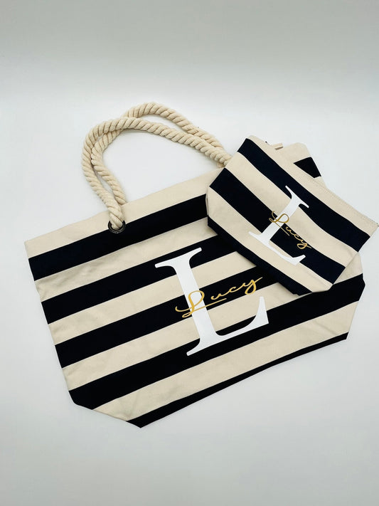 Personalised Nautical Beach Bag - sweetassistant