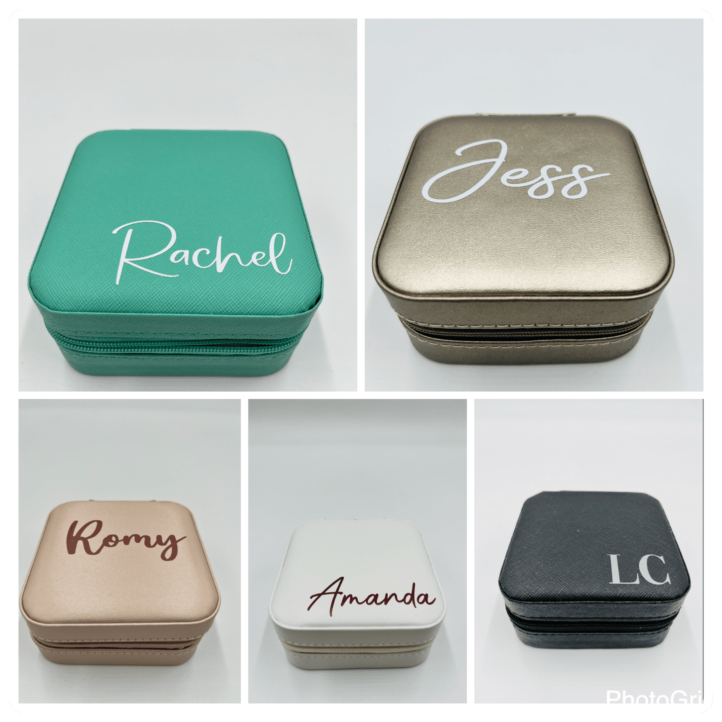 Travel/Mini Jewellery box - Vinyl Personalisation - sweetassistant