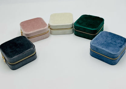 Personalised Velvet Travel Jewellery Case - sweetassistant